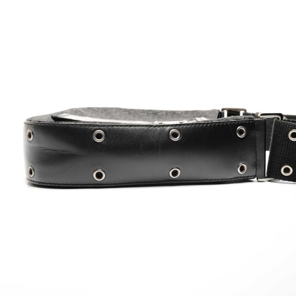 CHRISTIAN DIOR Black Canvas Trotter Shoulder Bag - Picture 4 of 13